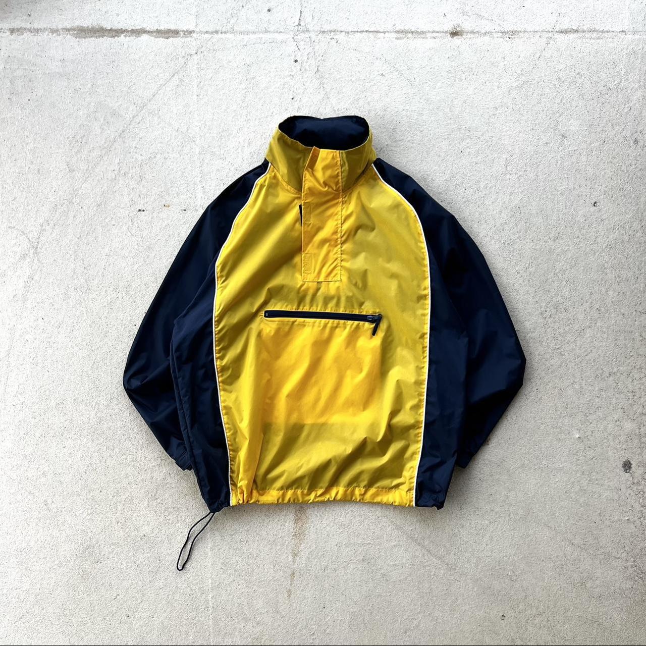 men-s-navy-and-yellow-jacket-depop