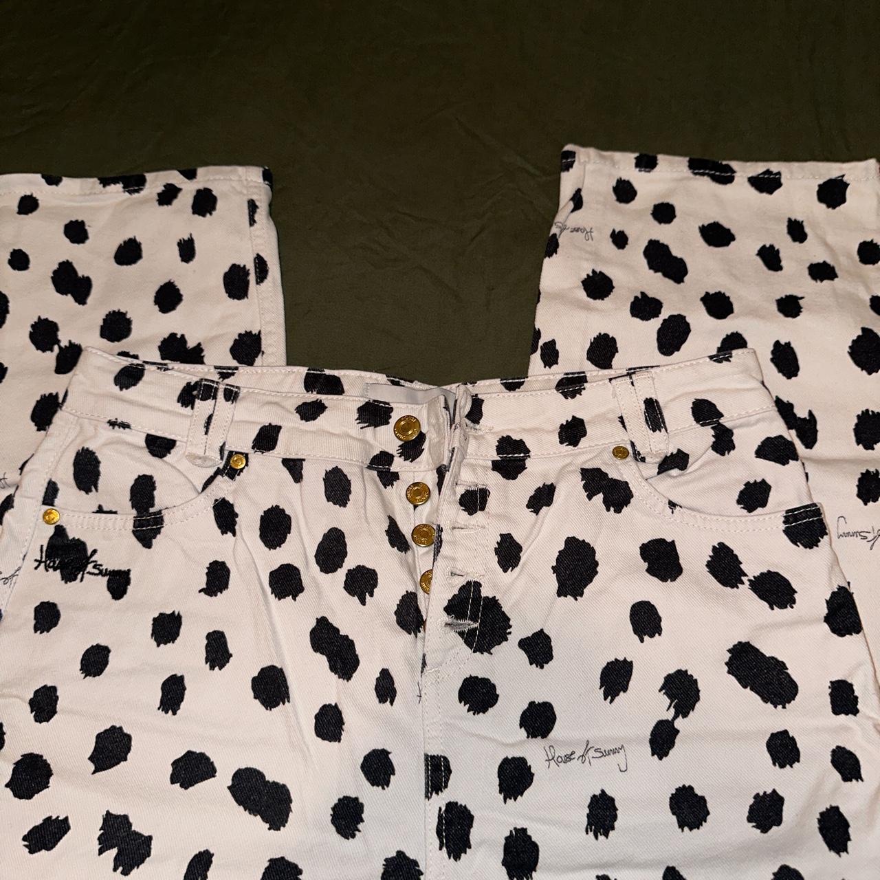 House Of Sunny Dalmatian Pants Depop