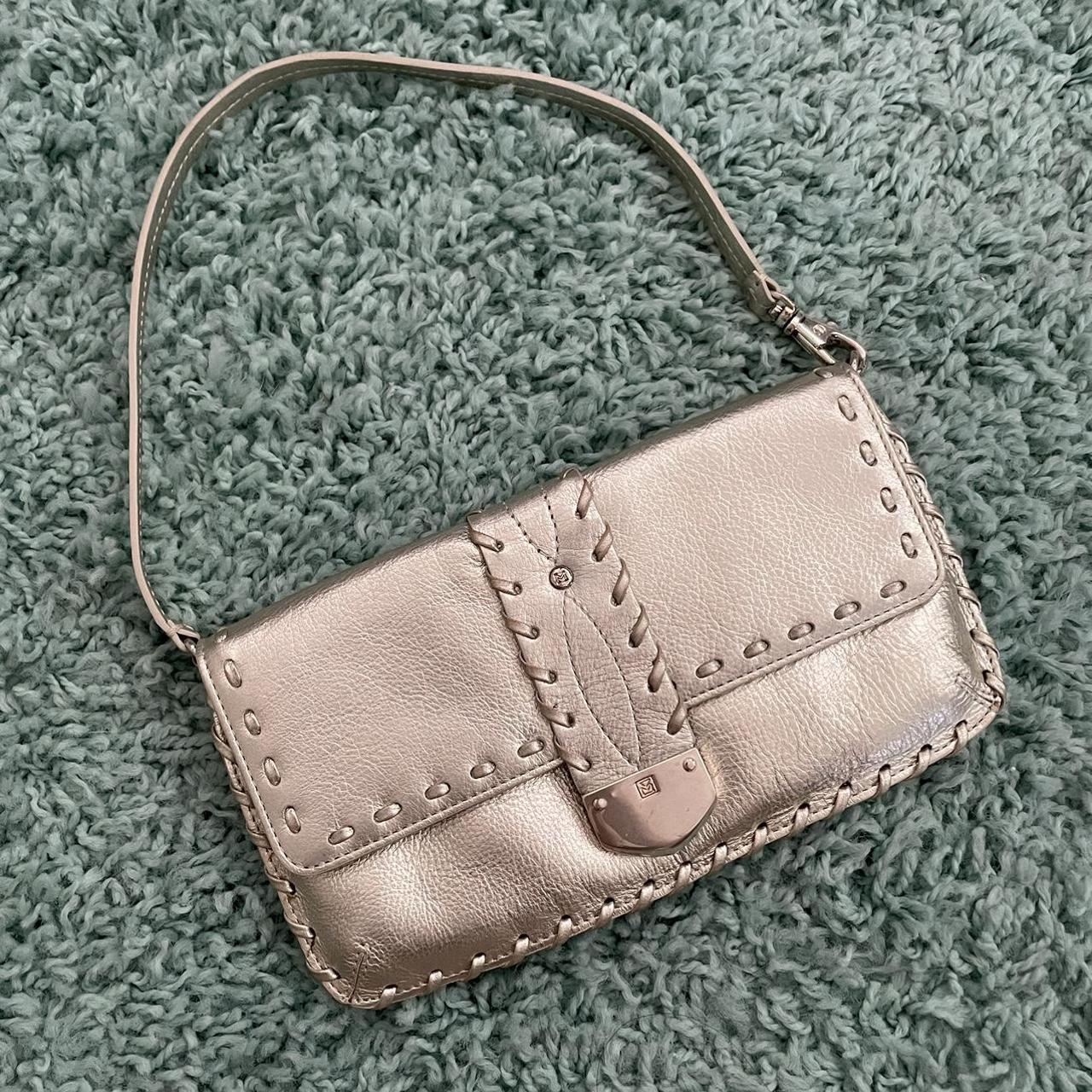 Ralph Lauren bag. vintage gold silver metallic - Depop