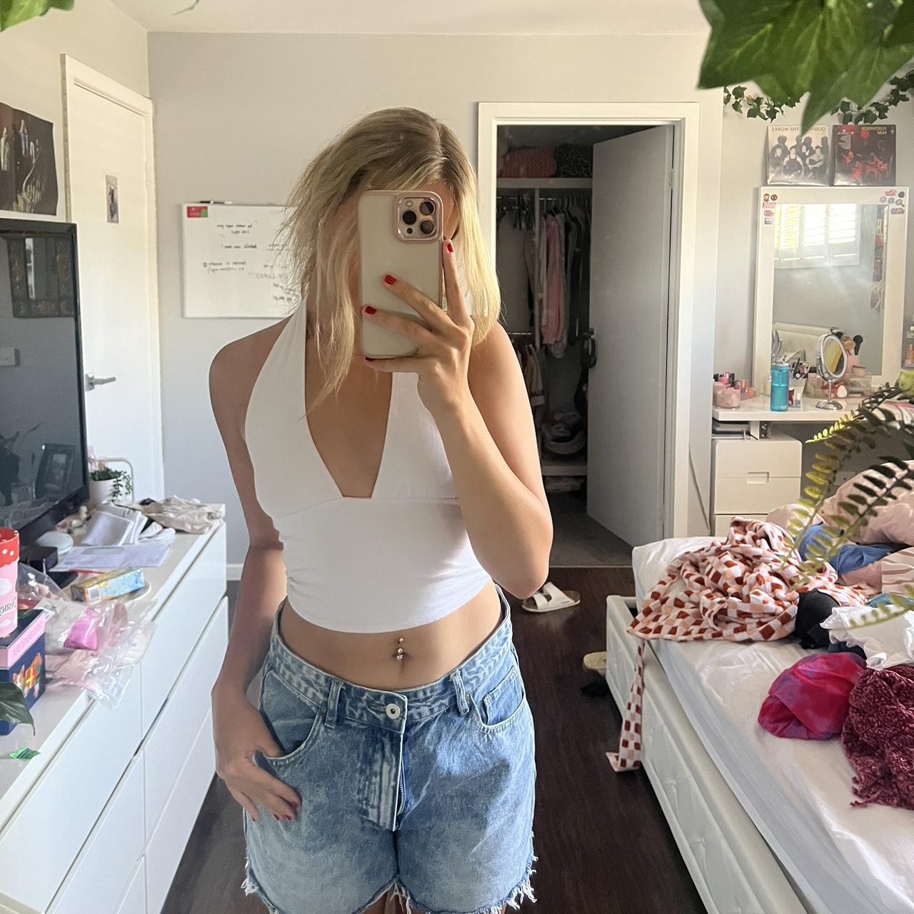 Cotton On High Rise Mom Shorts Depop