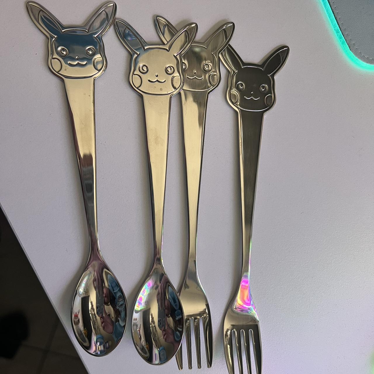 Pokémon center pikachu utensils spoon fork - Depop