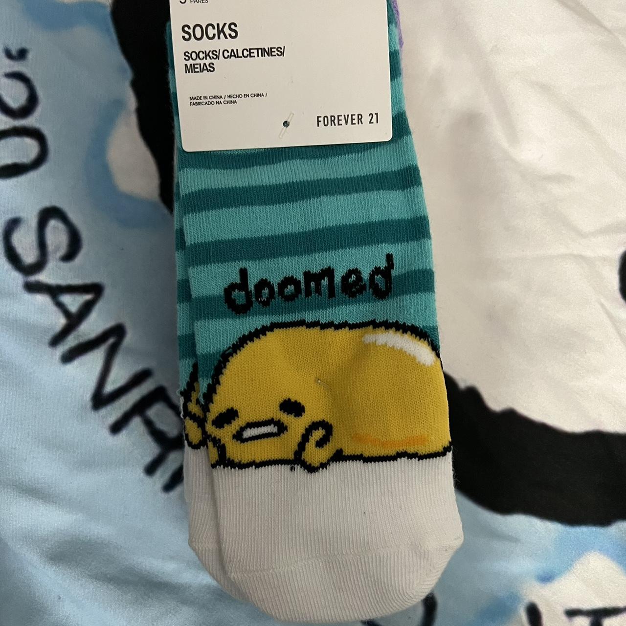 Forever 21 gudetama ankle socks - Depop