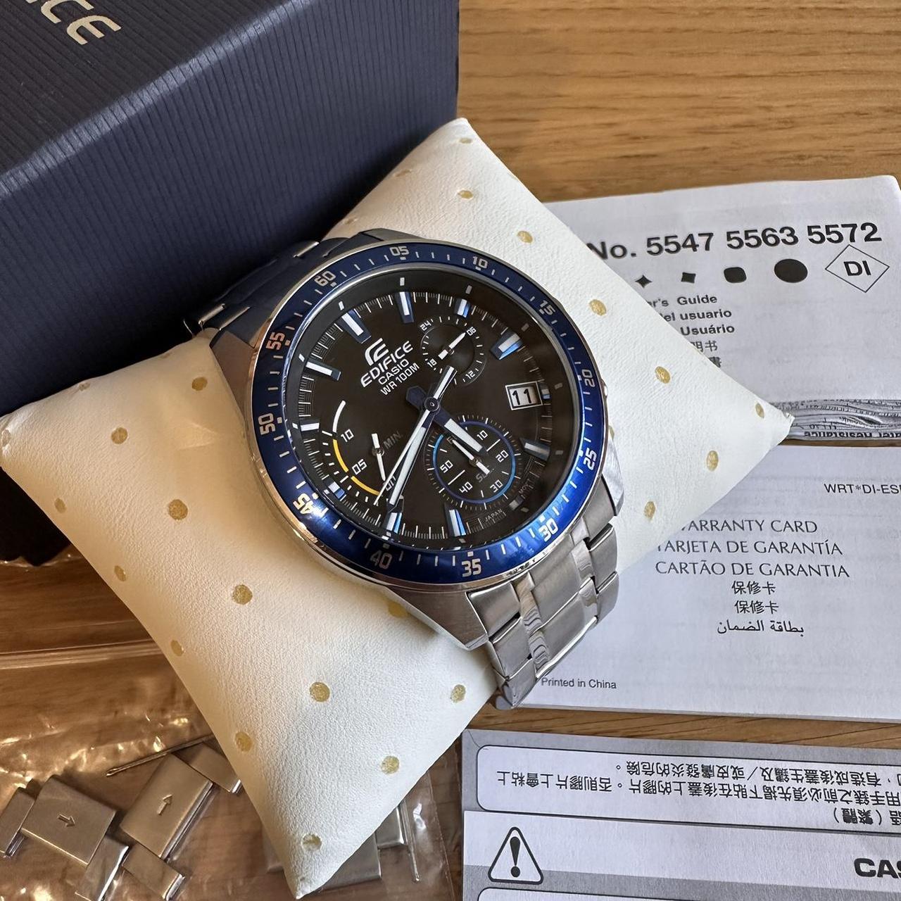 Casio edifice chronograph wr100m on sale