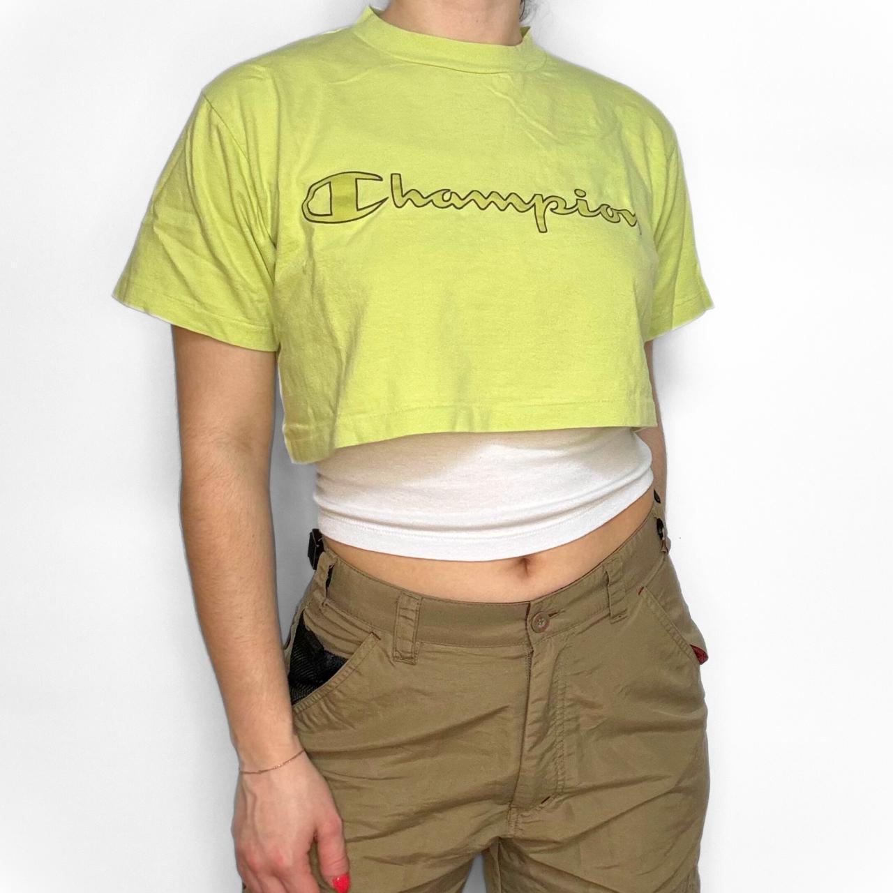 Vintage Champion Cropped Spellout Logo