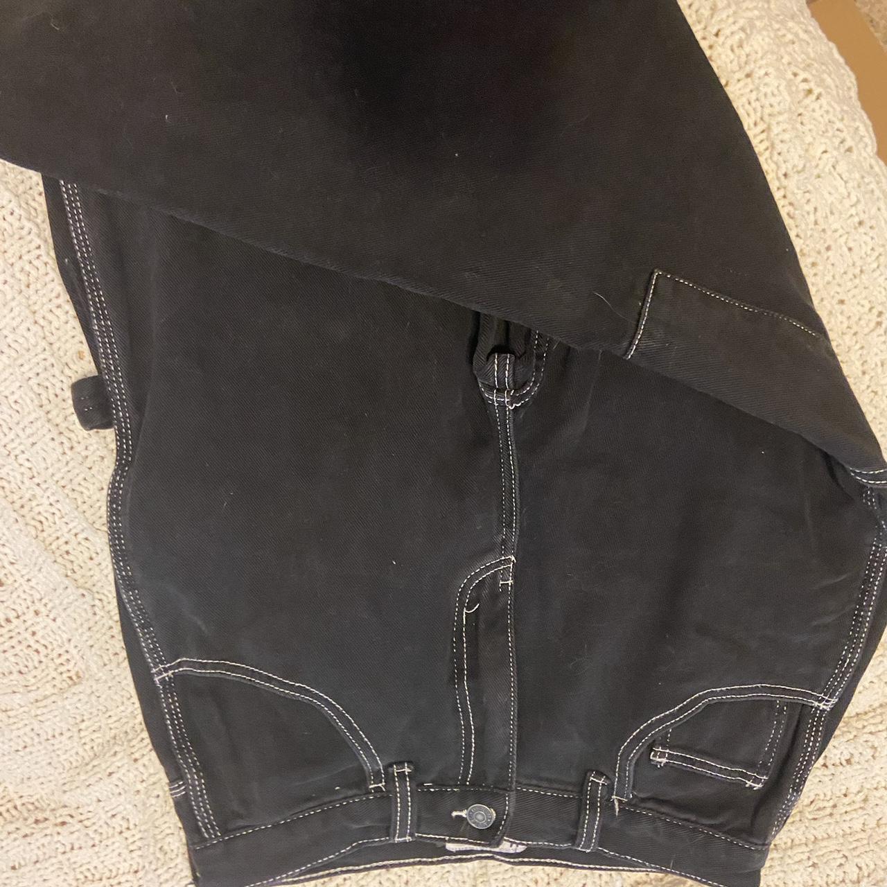 Motel Rocks black carpenter pants, size medium and... Depop