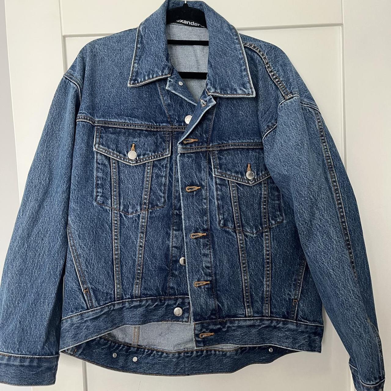 Alexander want denim jacket Size Small - Depop