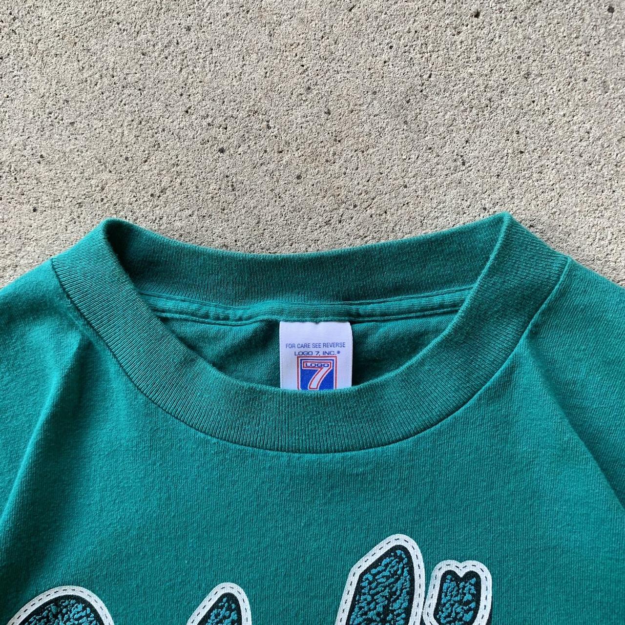 Vintage Logo 7 Miami Dolphins sweatshirt in white. - Depop