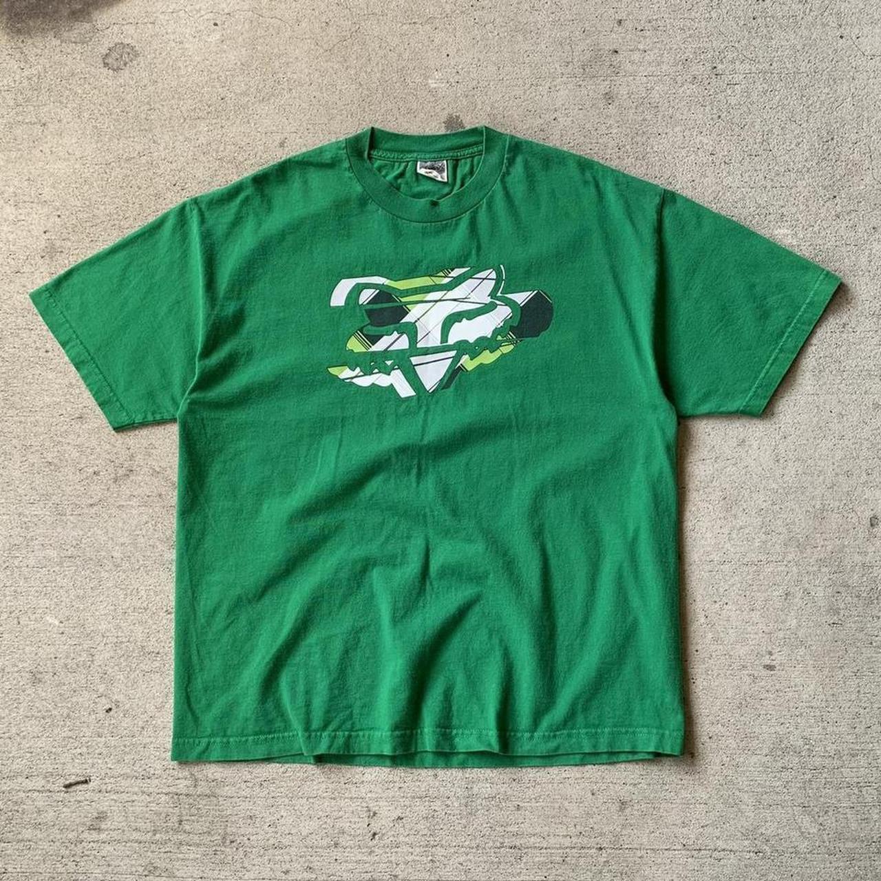 Vintage Y2K Fox Racing Graphic T Shirt Size... - Depop