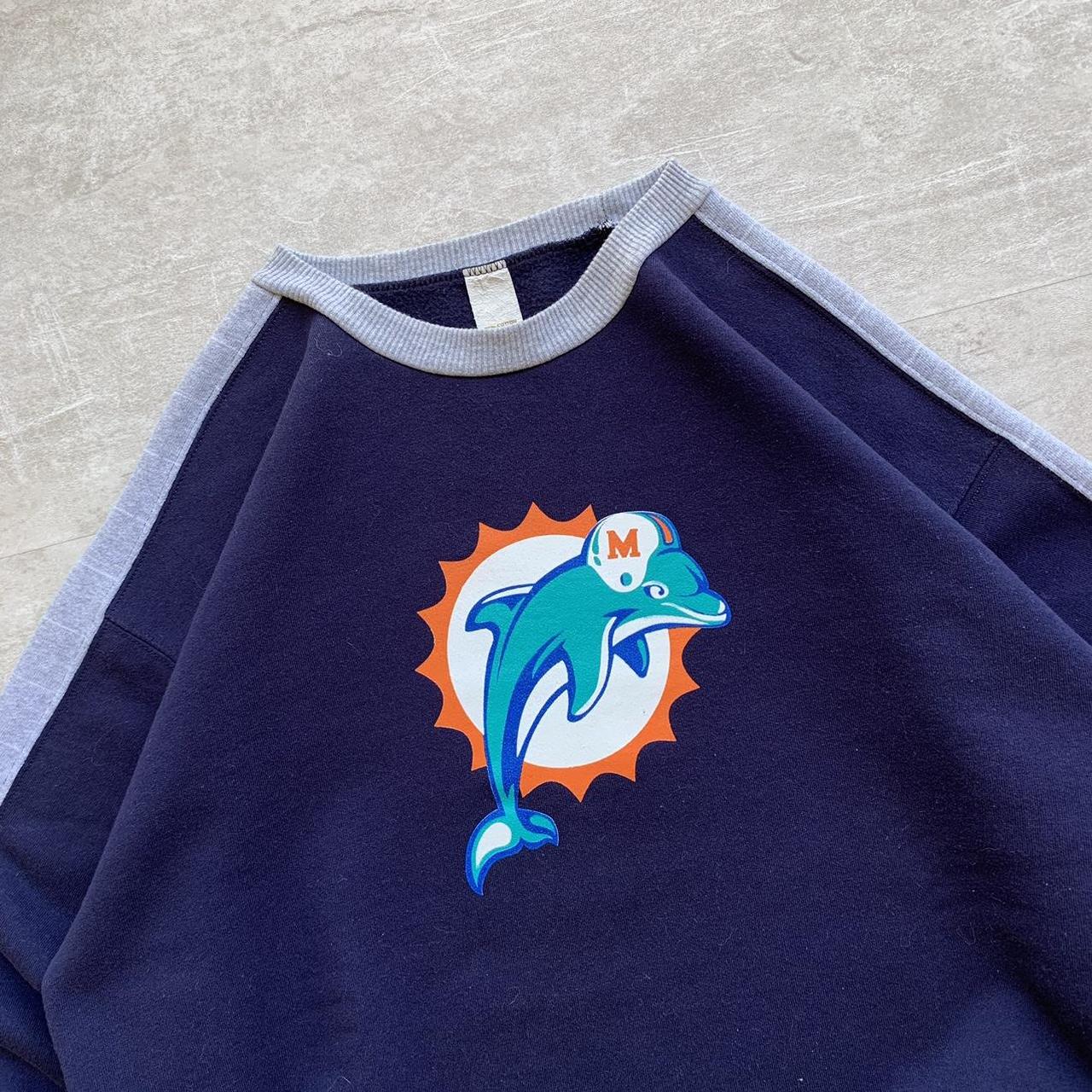 Vintage 1995 Miami Dolphins Sweatshirt Size - Depop