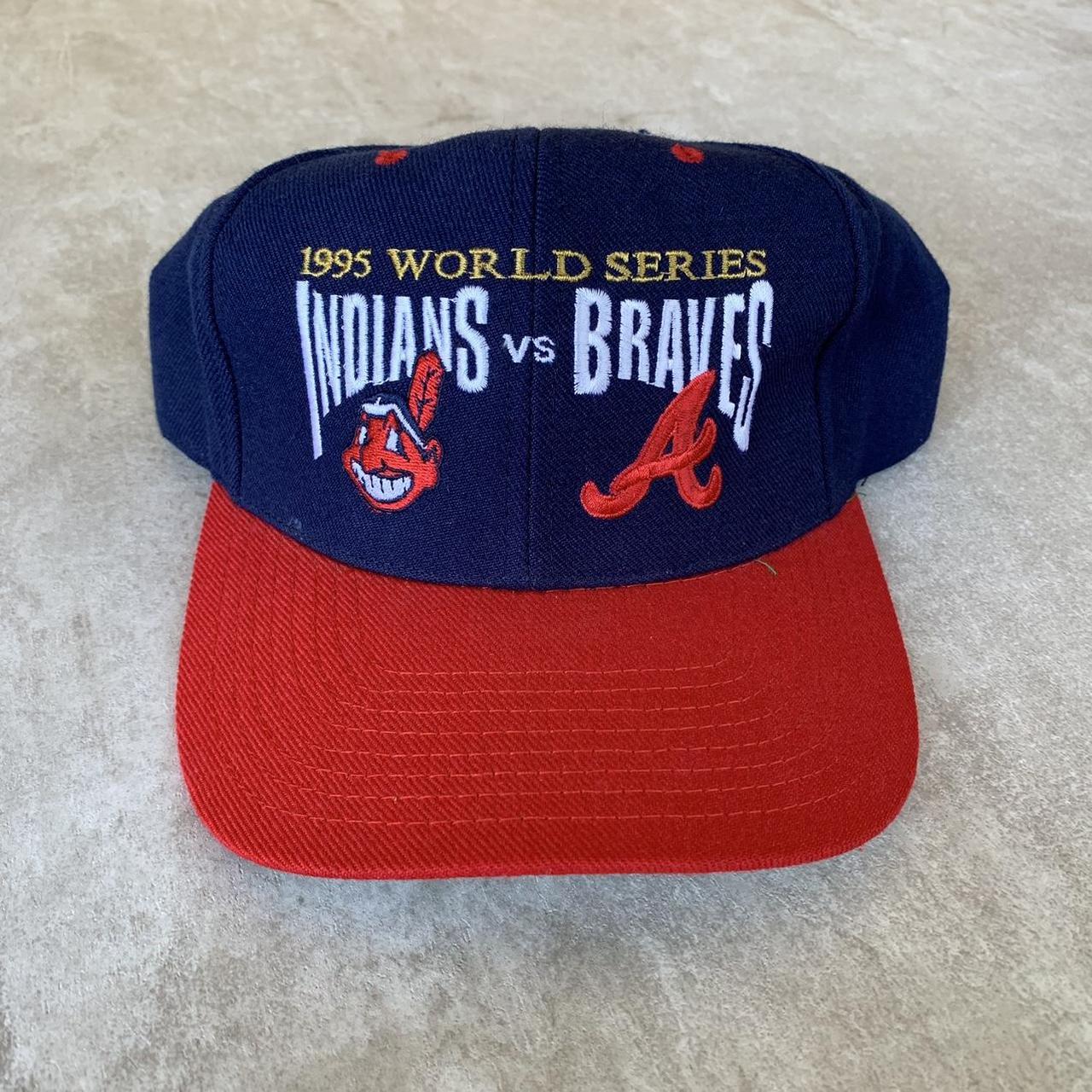 vintage 90s Cleveland Indians 1995 World Series - Depop