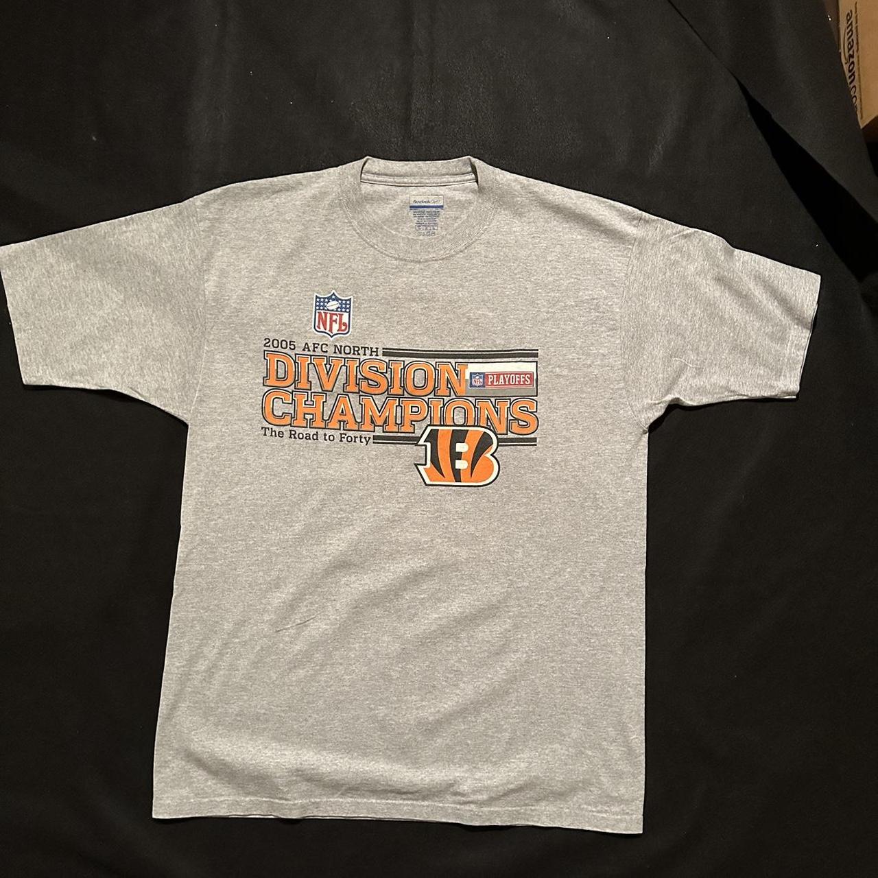Y2K Reebok Cincinnati Bengals Division Champs Tee! 🐅... Depop