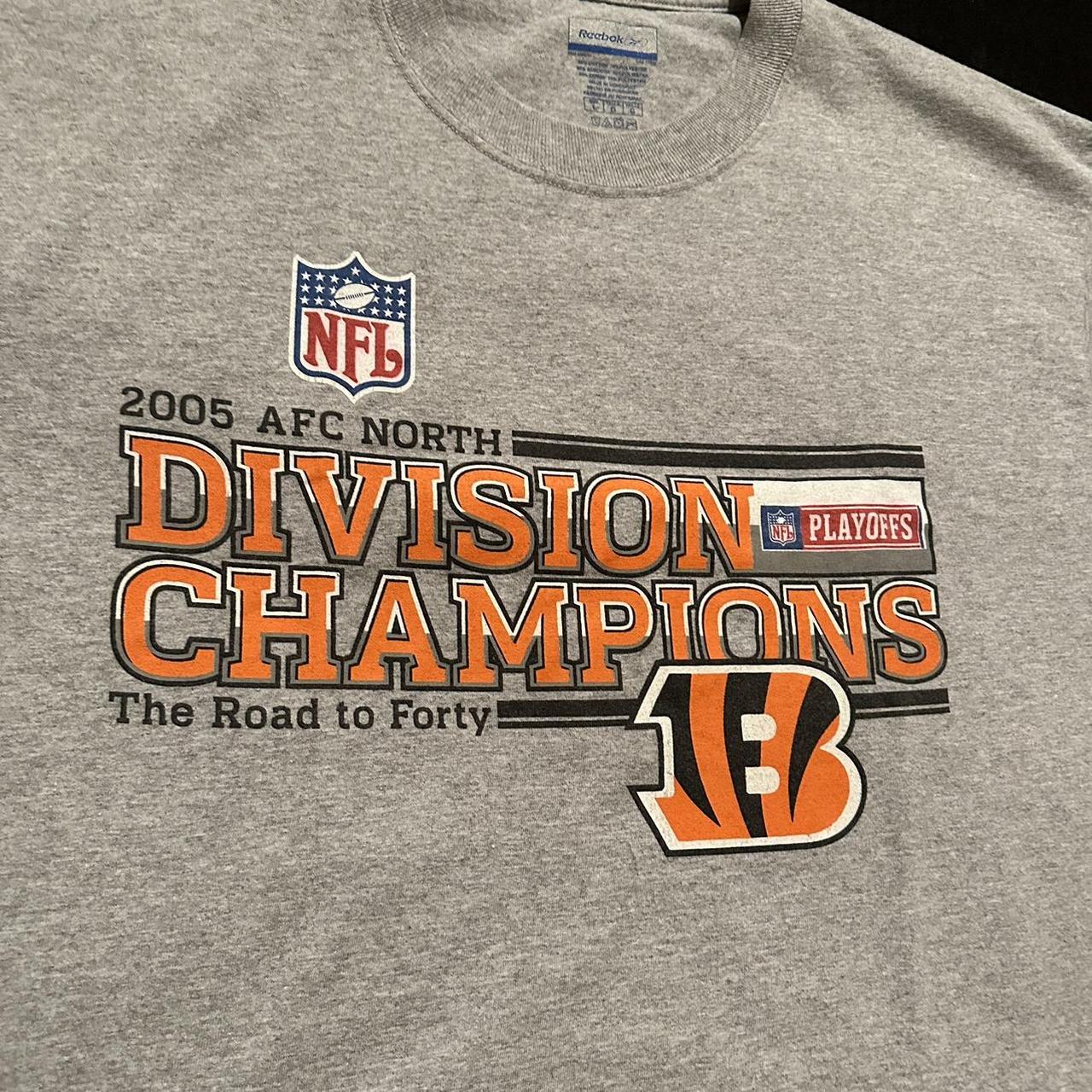 Y2K Reebok Cincinnati Bengals Division Champs Tee! 🐅... Depop