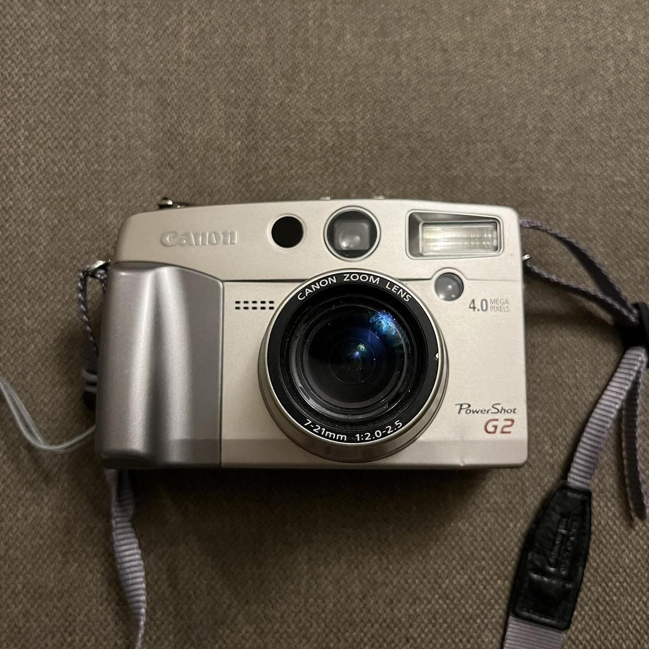 Canon Silver and Grey Camerasandaccessories Depop