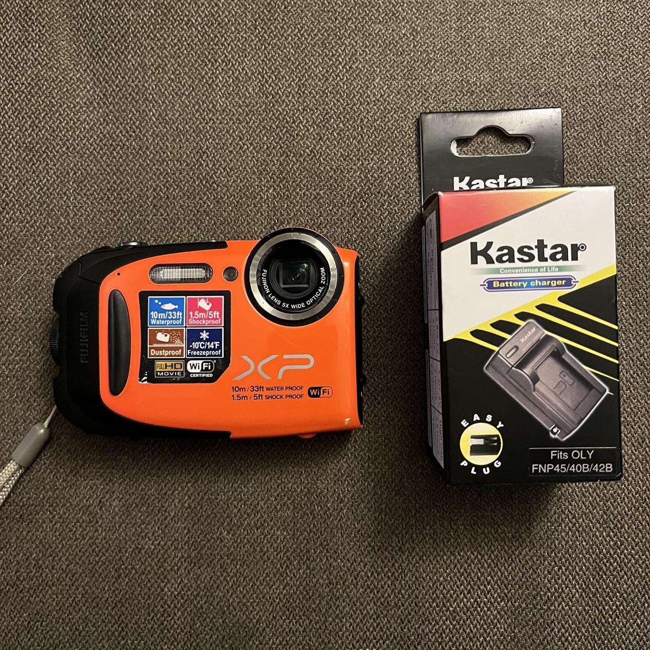 Fujifilm Orange and Black Camerasandaccessories Depop