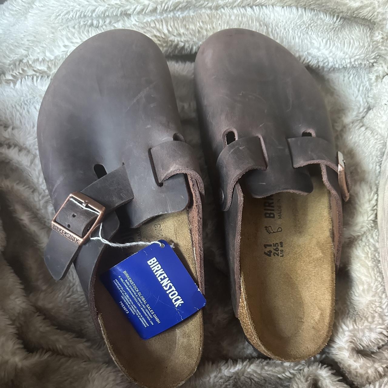 Birkenstock Boston Oiled Leather In Habana( - Depop