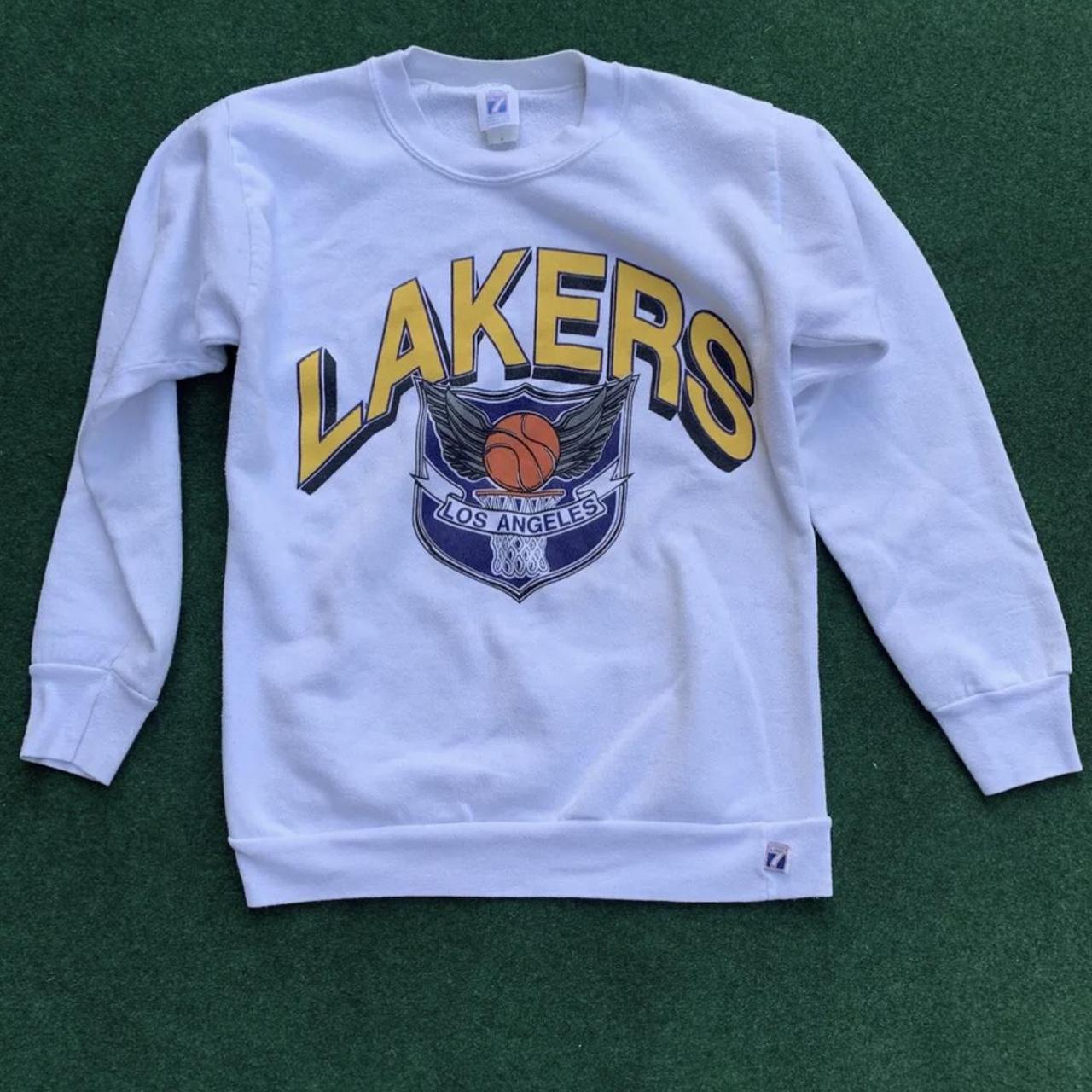 Vintage Nike Lakers Crewneck Sweatshirt Size XL - Depop