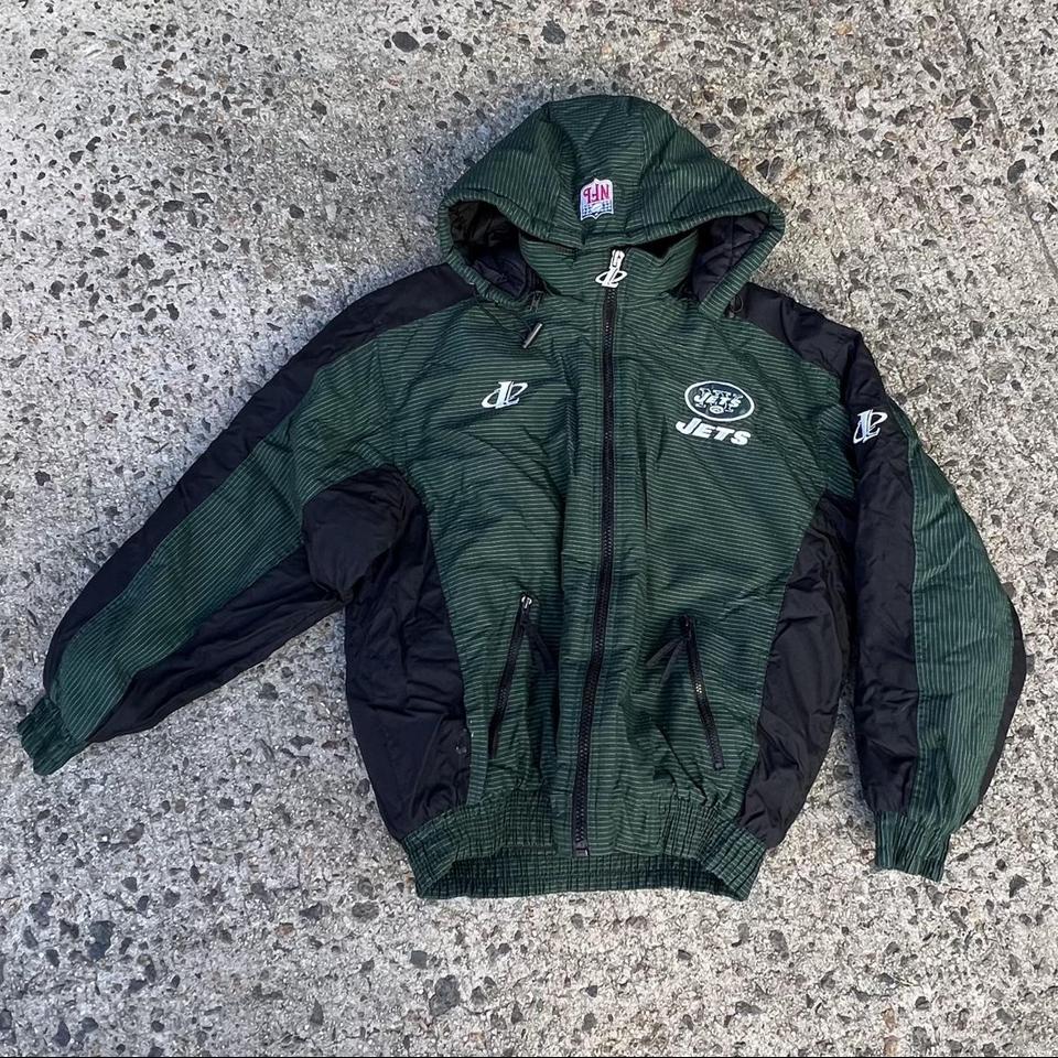 VINTAGE NEW YORK JETS LOGO ATHLETIC PUFFER COAT - Primetime