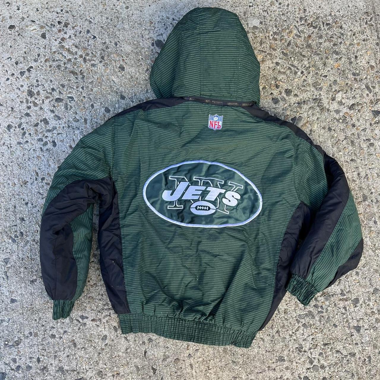 VINTAGE NEW YORK JETS LOGO ATHLETIC PUFFER COAT - Primetime