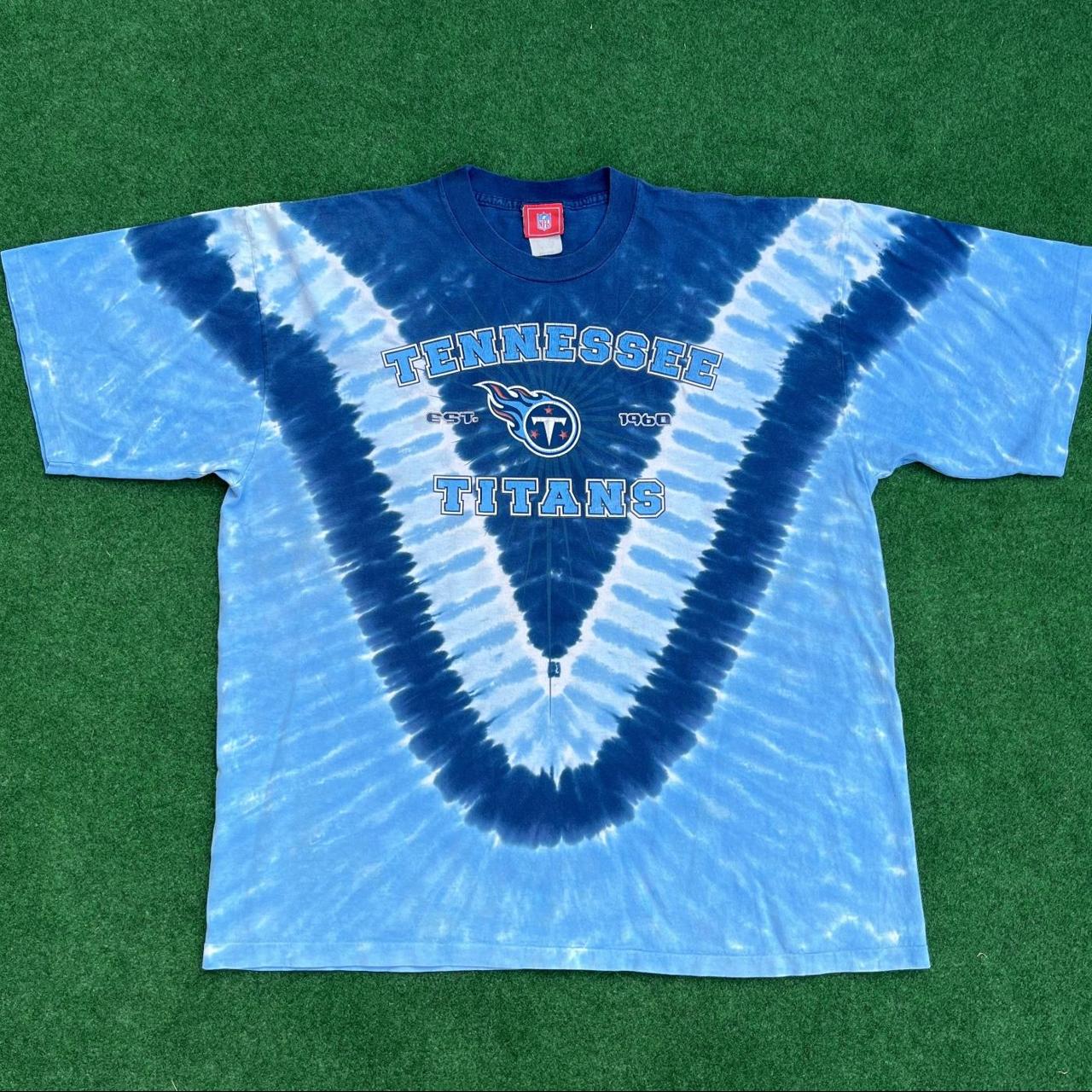 Tennessee Titans Tie Dye NFL Team Apparel Tee, Size - Depop