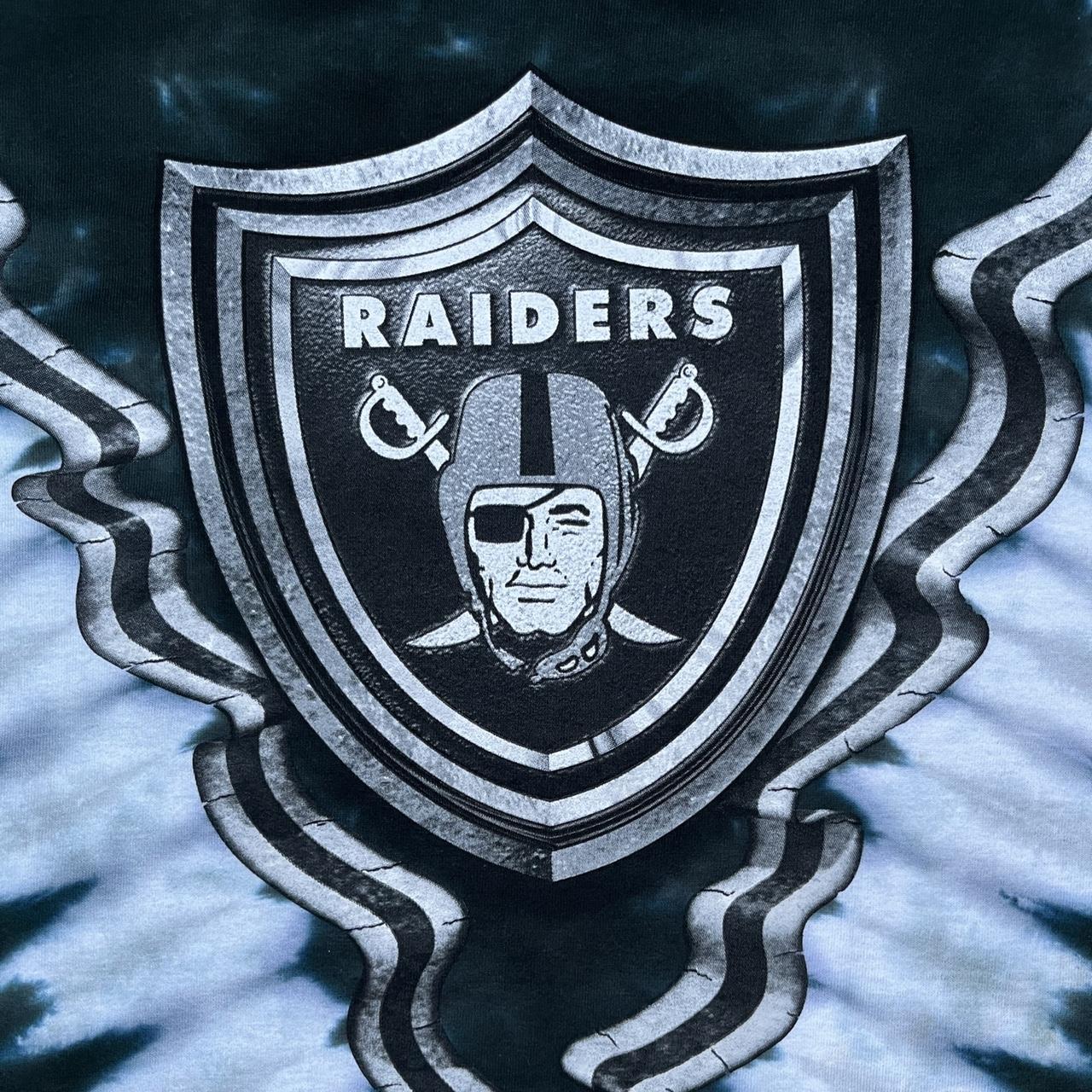 Vintage y2k Oakland Raiders Tie Dye All Over Print - Depop