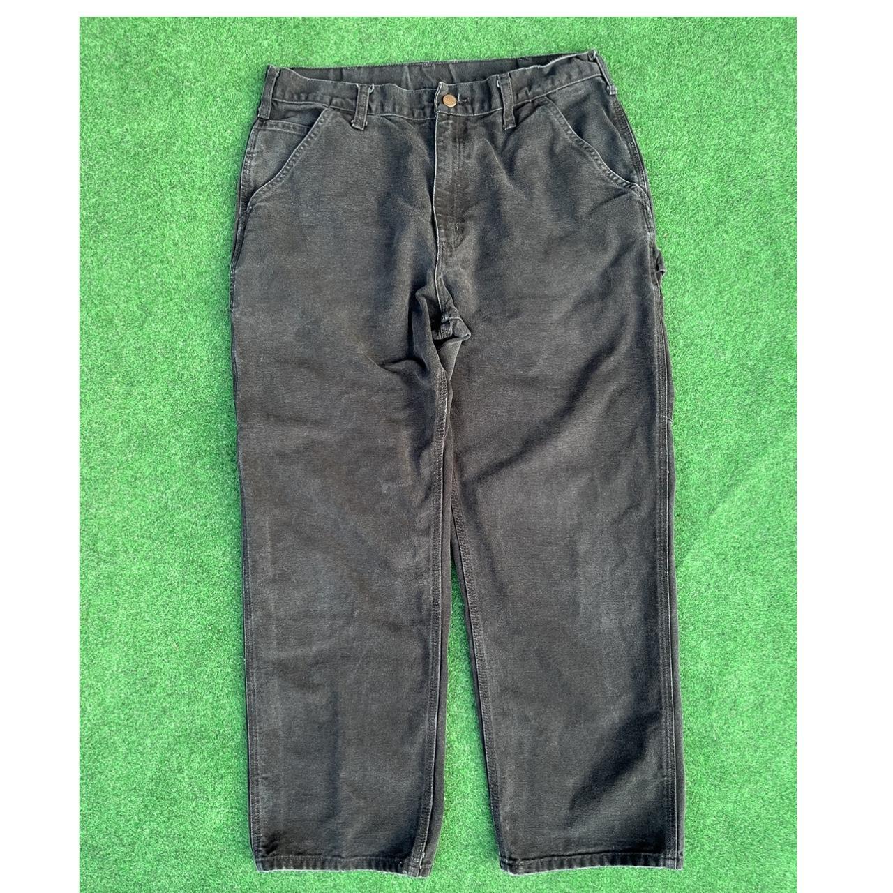 Mens Black Carhartt Jeans Dungaree Fit 34x30 Depop