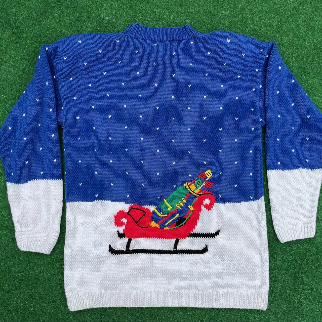 IZOD Santa Golfer Golf Argyle Christmas Sweater Depop