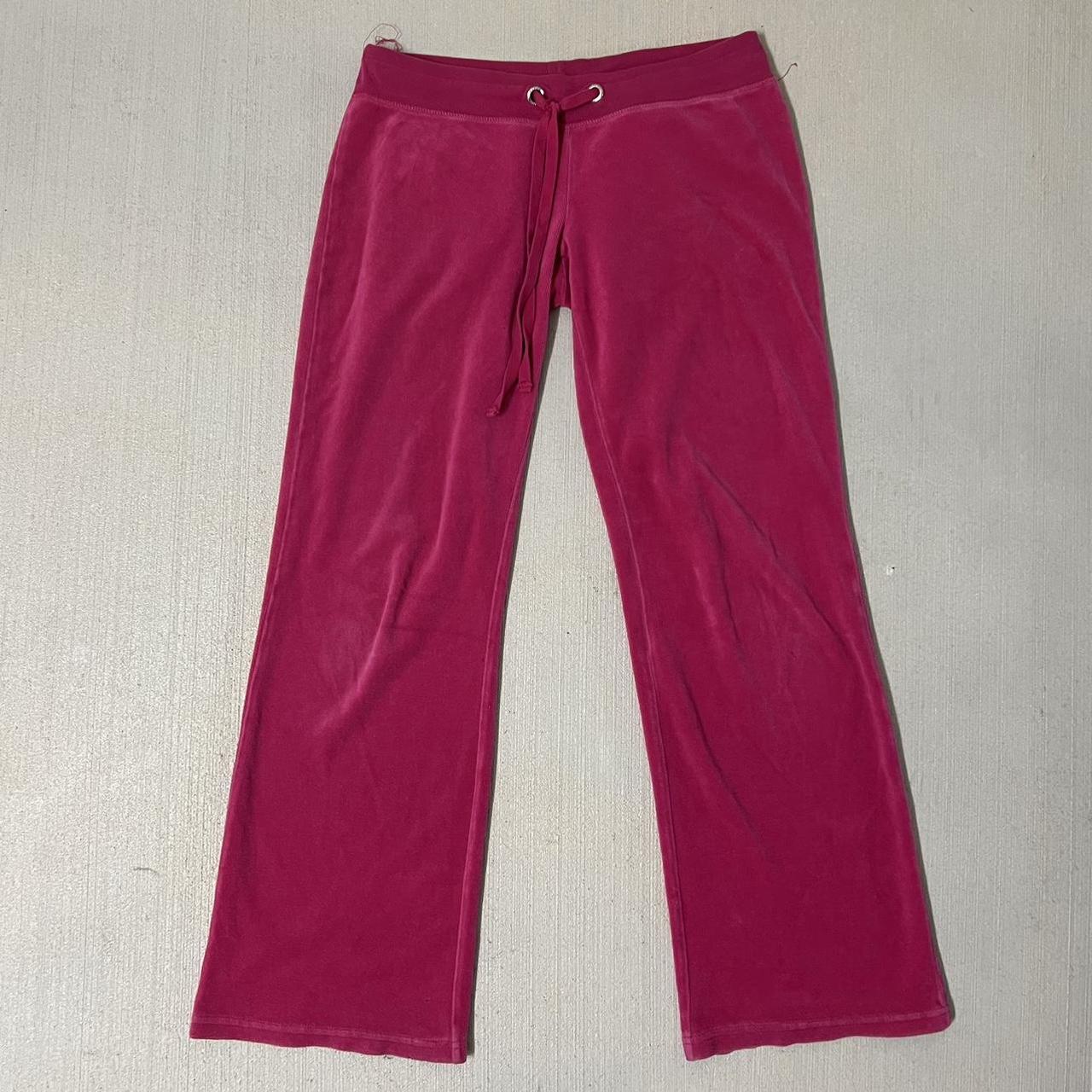 Y2K Pink Velour Sweatpants Brand: Blu Chic... - Depop