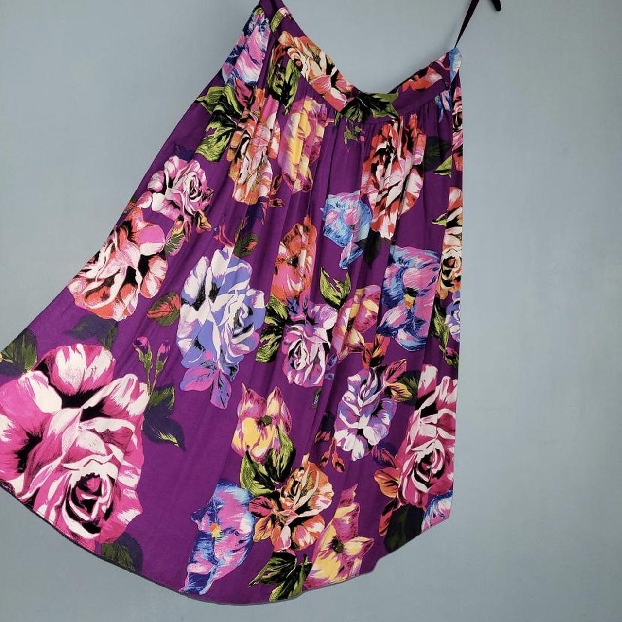 Beautiful vintage river island purple floral funky... Depop