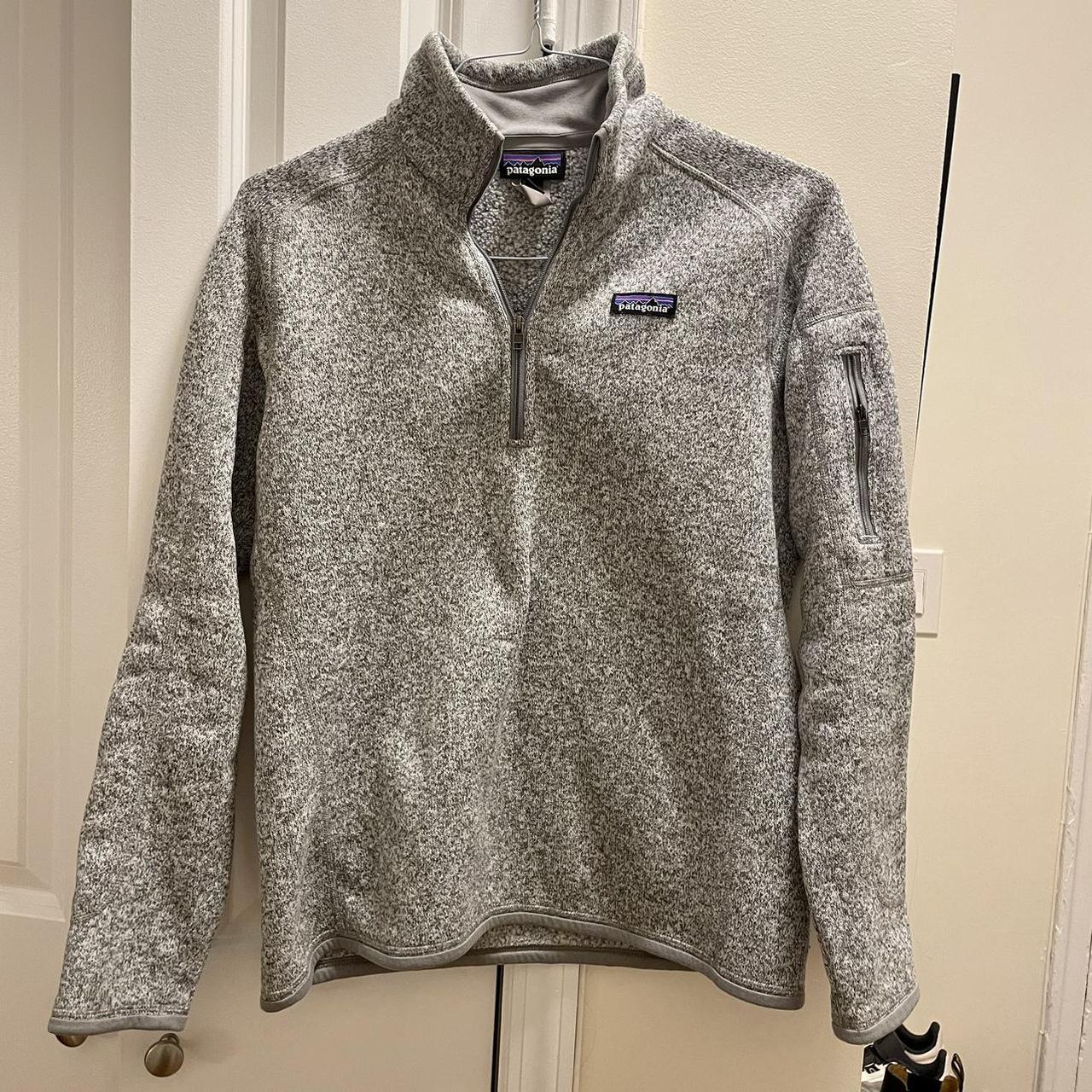 Grey Patagonia Quarter Zip Fleece Jacket Women’s... - Depop