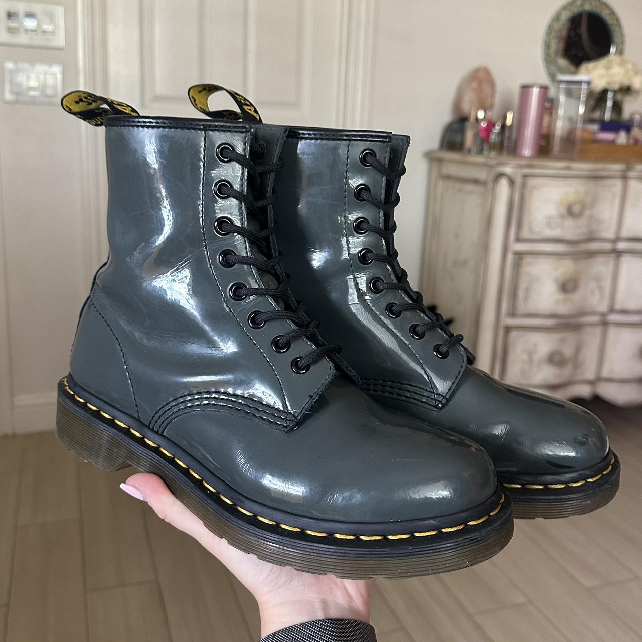 Grey patent clearance dr martens