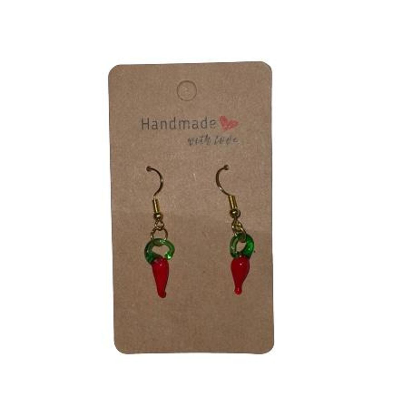 Handmade Chili Pepper Earrings Depop