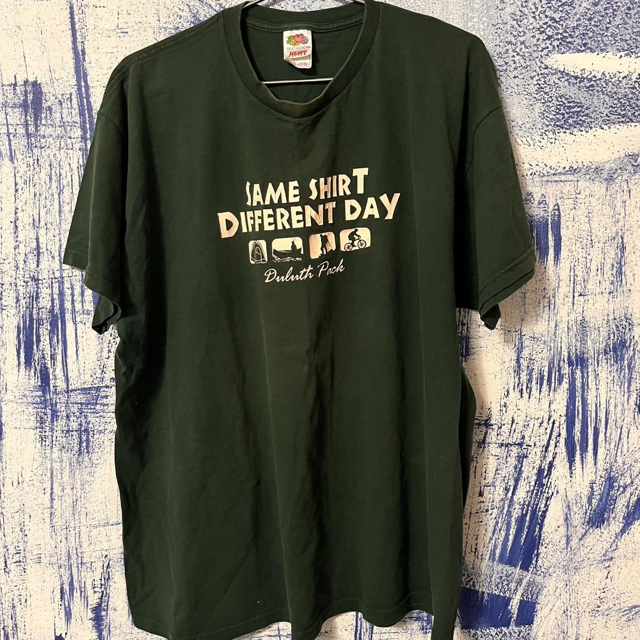 Same shirt different day casual camping outdoors... - Depop