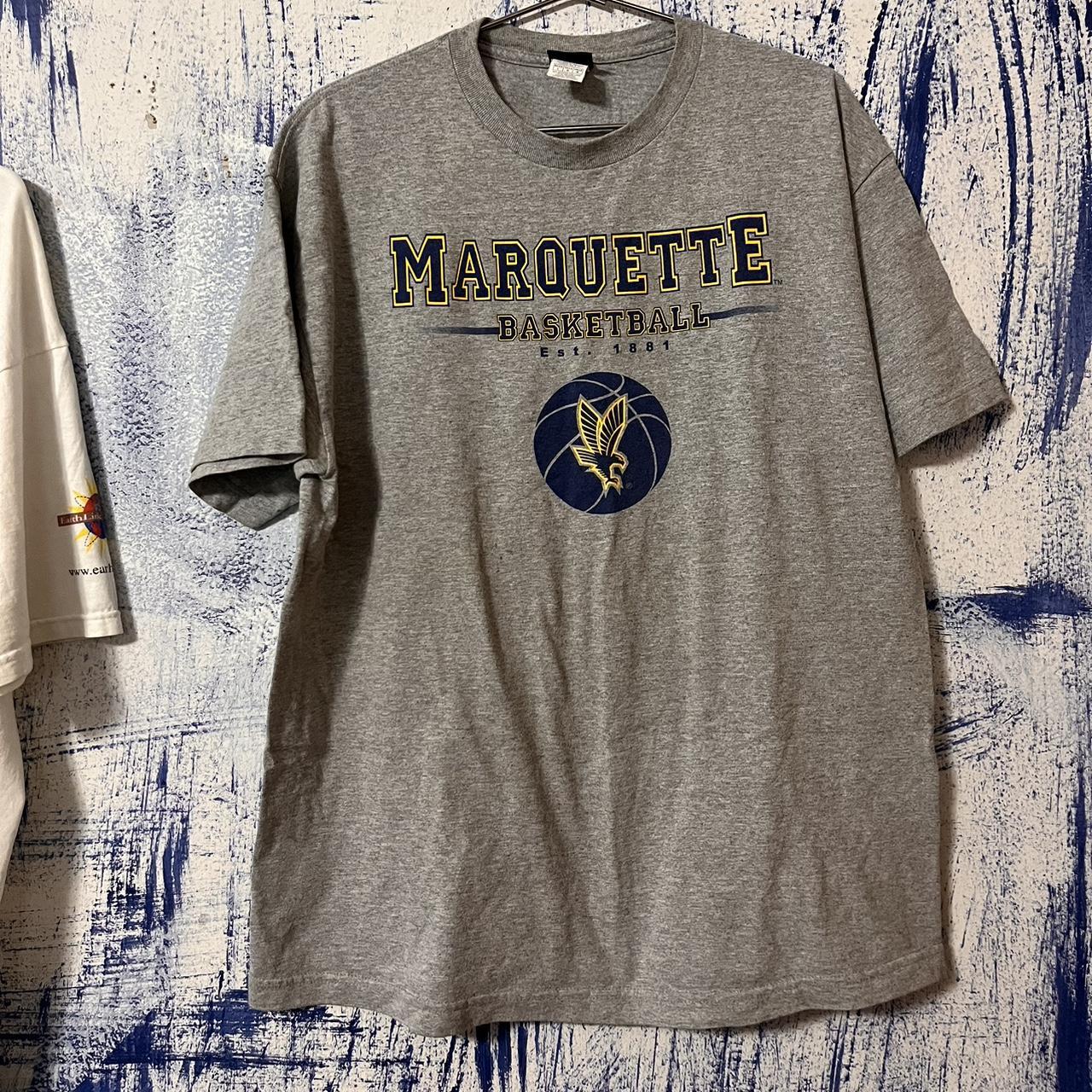 Men's Grey and Navy T-shirt | Depop