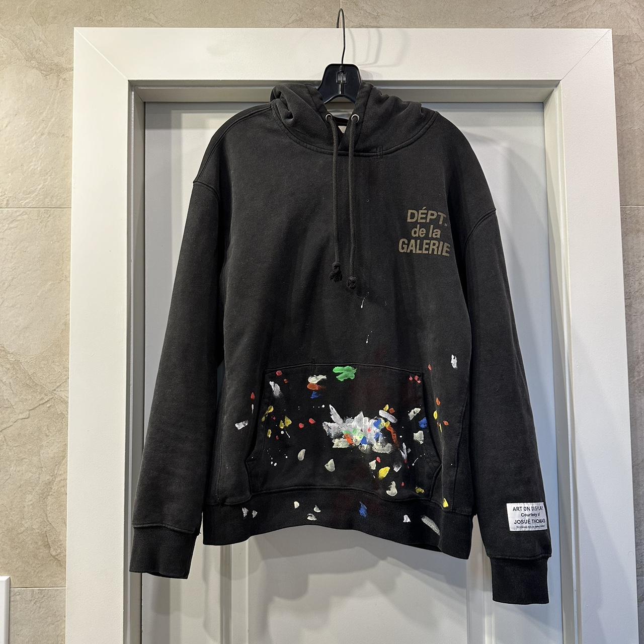 Gallery dept hot black splattered hoodie