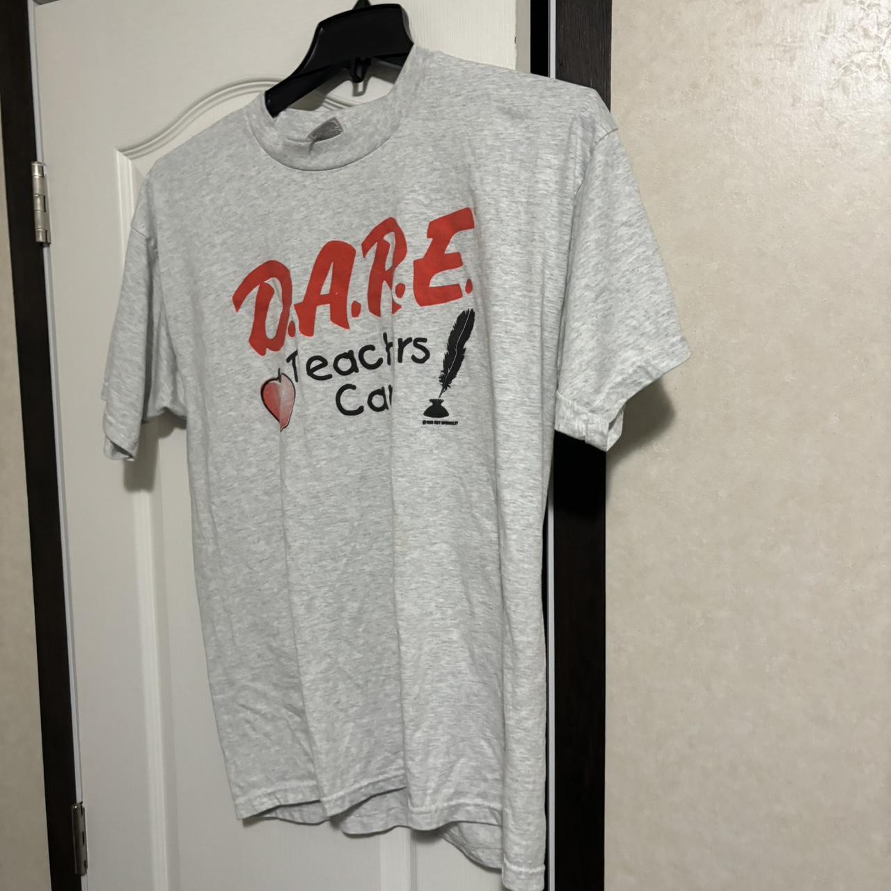 DARE Teachers care tee size xl on the fruit of the... - Depop