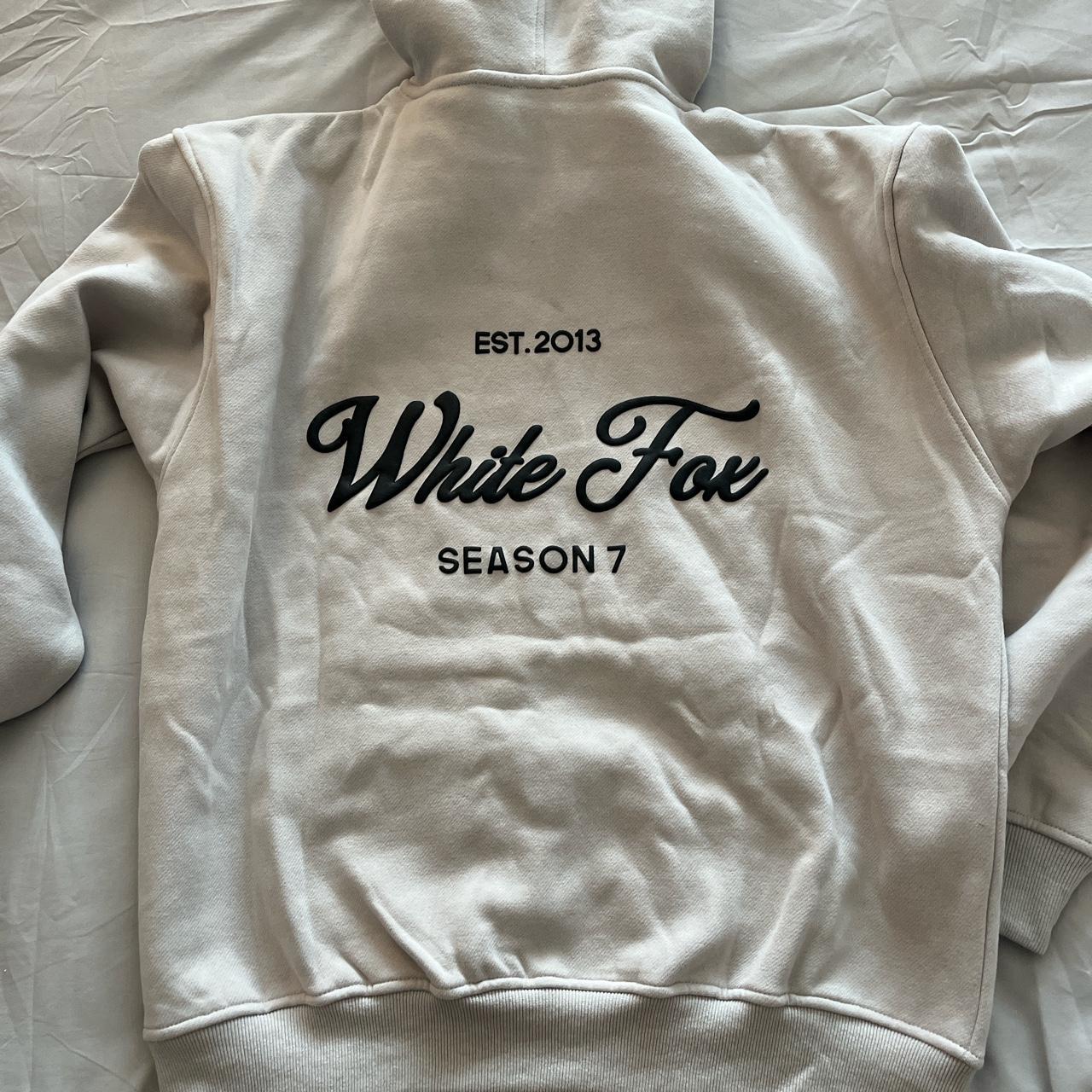 White Fox Oversized Hoodie Brand New Never Worn Size Depop   P0 