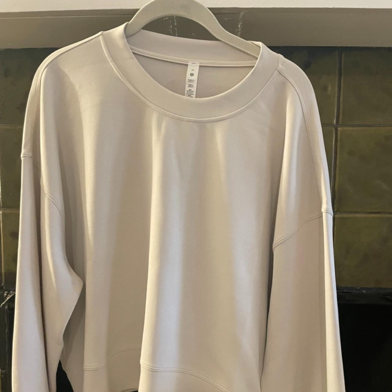 Lululemon Women's White and Cream Sweatshirt | Depop