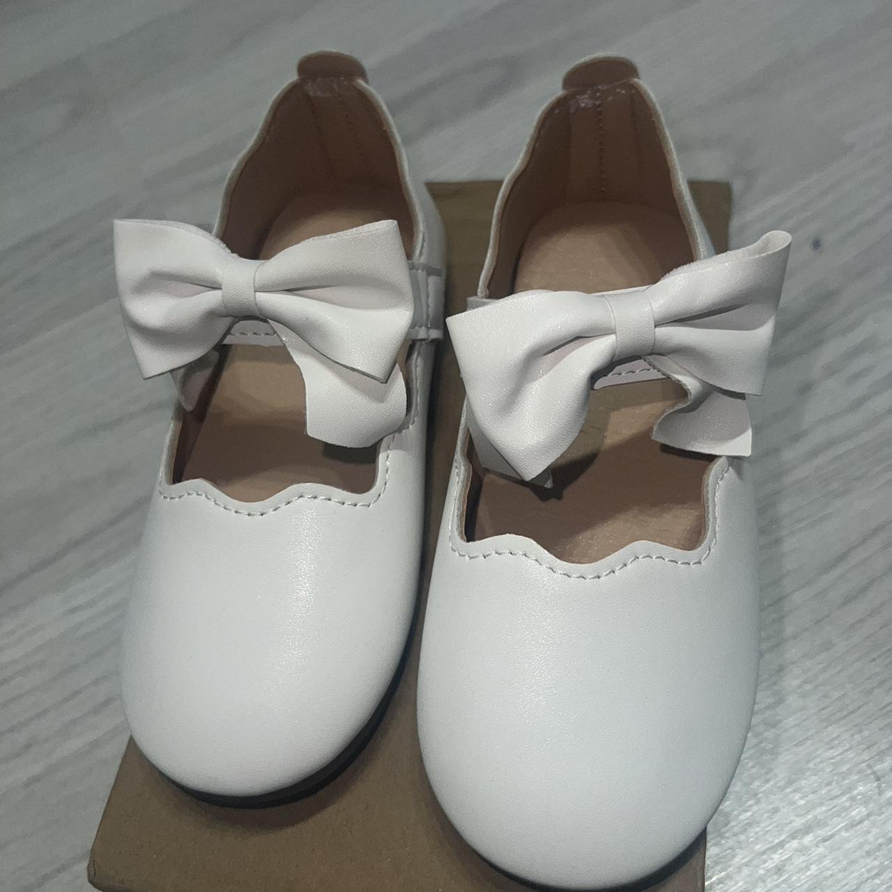 Girls white dolly shoes size infant 10 Brand new in... Depop