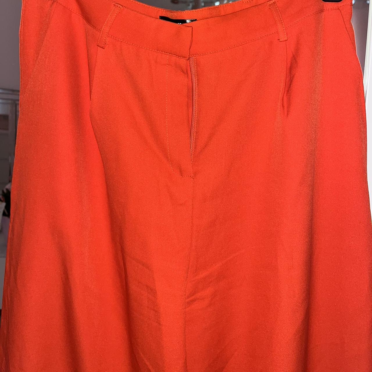 Missguided Women's Orange Trousers | Depop