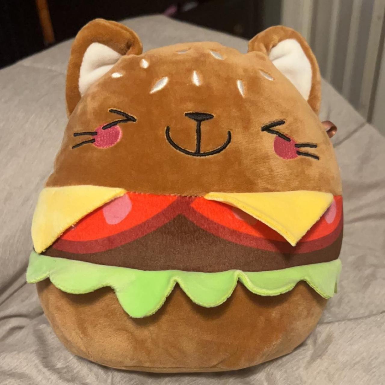 BURGER KITTY SQUISHMALLOW in perfect condition, no... - Depop