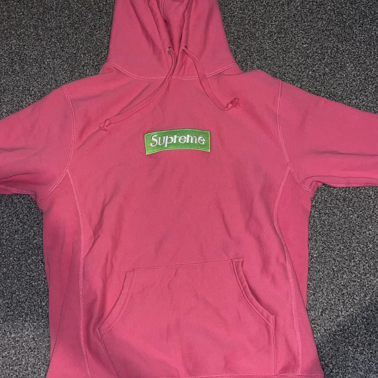 Magenta supreme sale hoodie