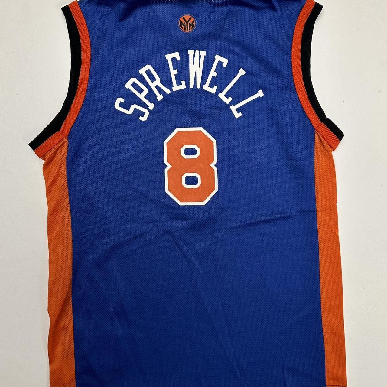 Vintage 90s New York Knicks Champion Latrell Sprewell Jersey 