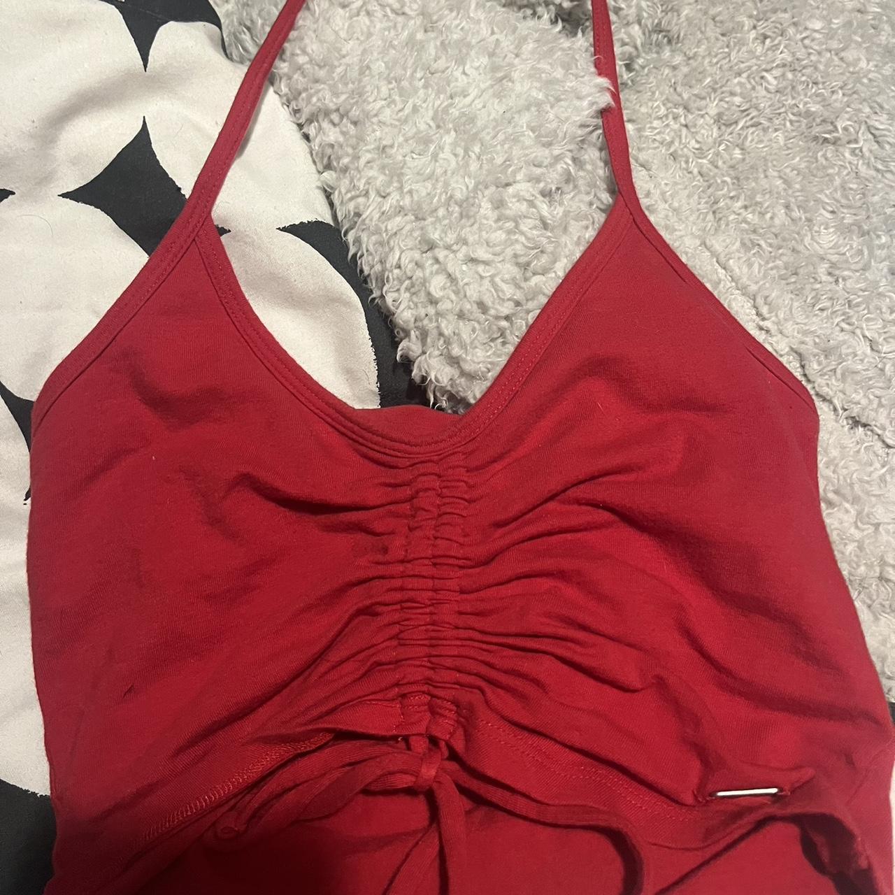 hollister red halter neck top so pretty and perfect... Depop