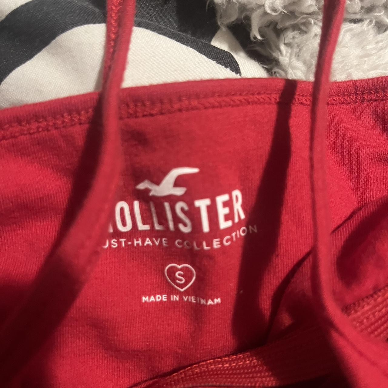 hollister red halter neck top so pretty and perfect... Depop