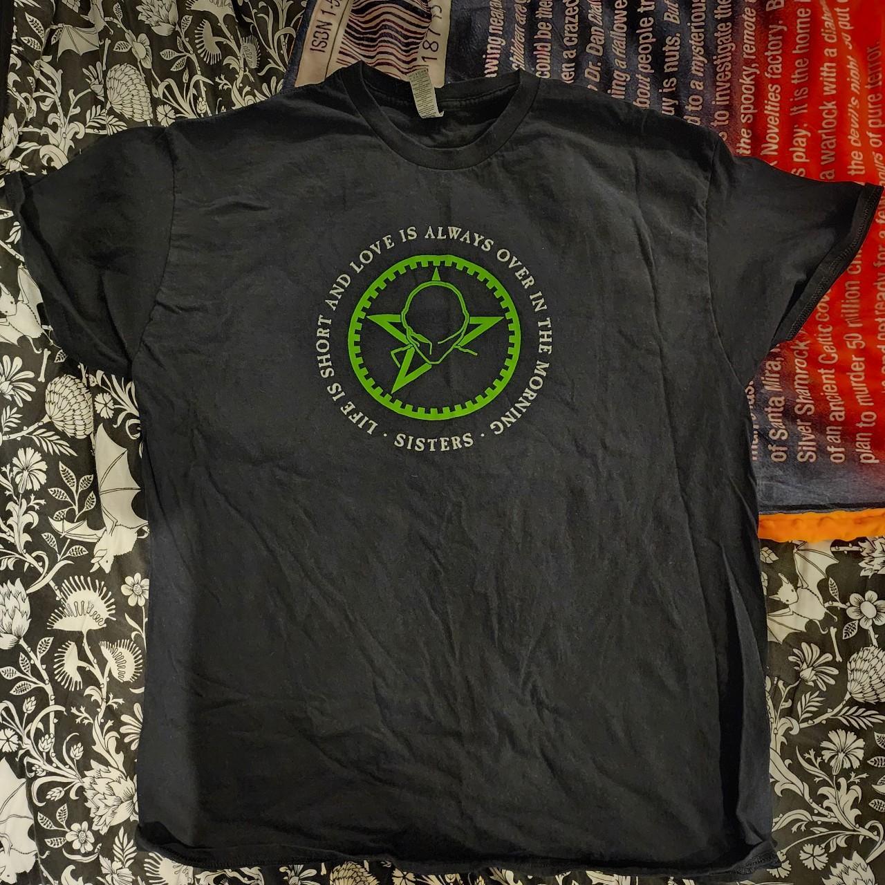 Black Sisters of Mercy tour shirt. Size XL goth... Depop