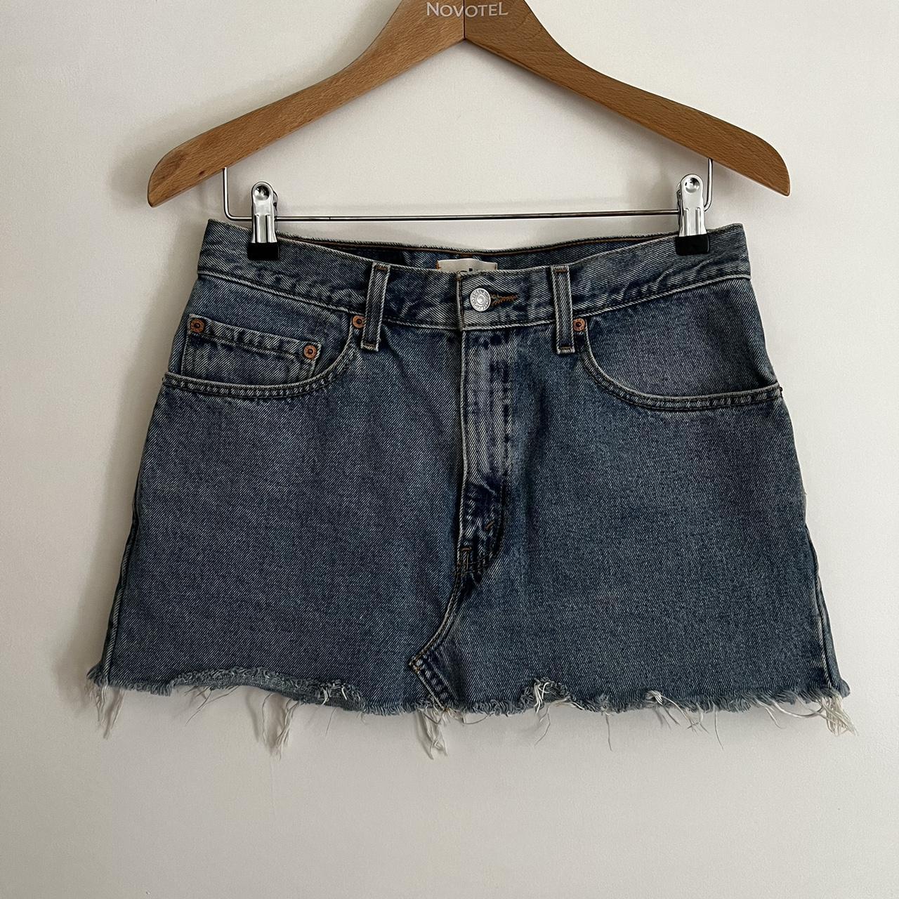 Levi's reworked denim skirt sale