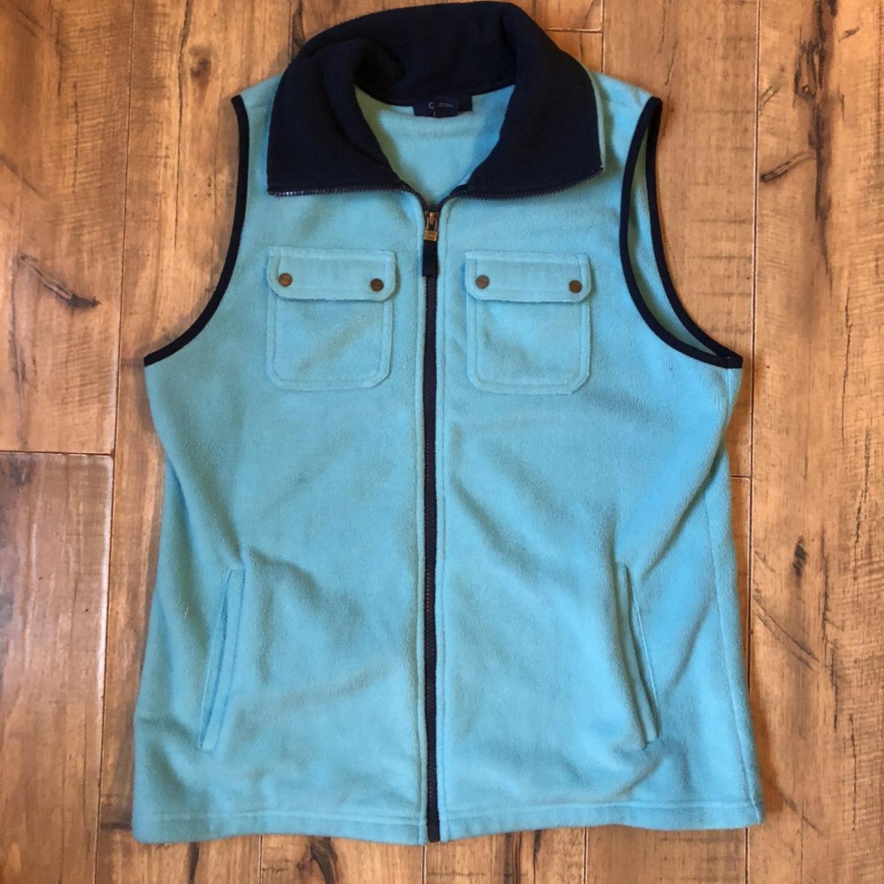 beautiful chaps baby blue vest womens XL great... Depop