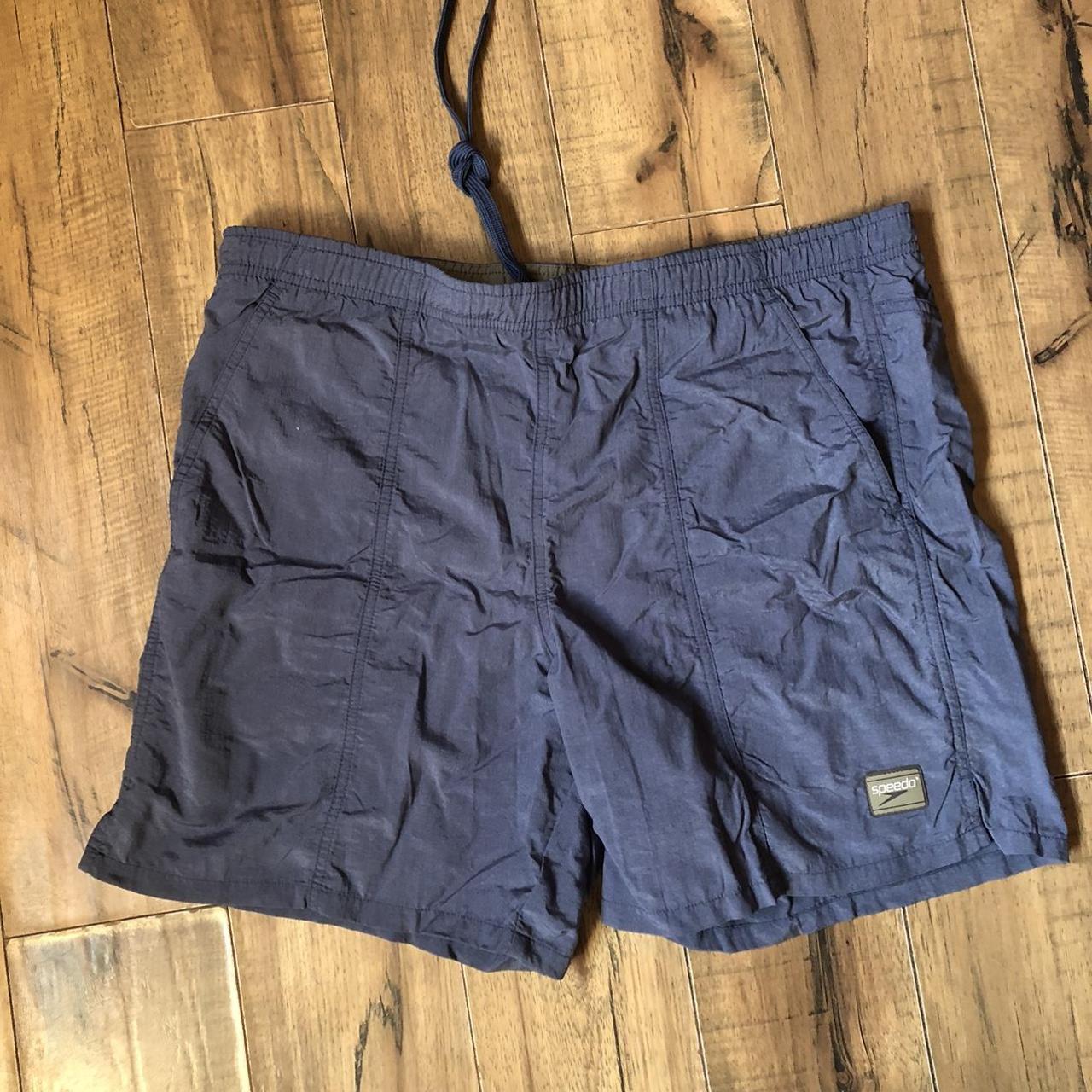 Speedo Men's Blue and Grey Shorts | Depop