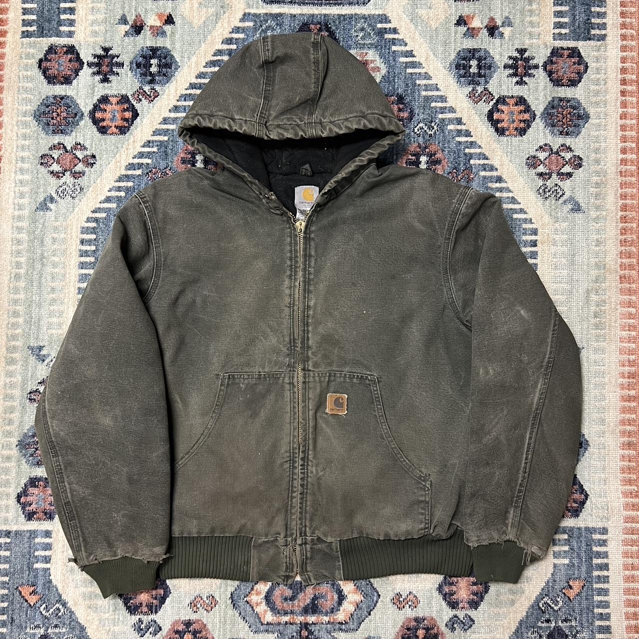 Carhartt Men's Green Jacket | Depop