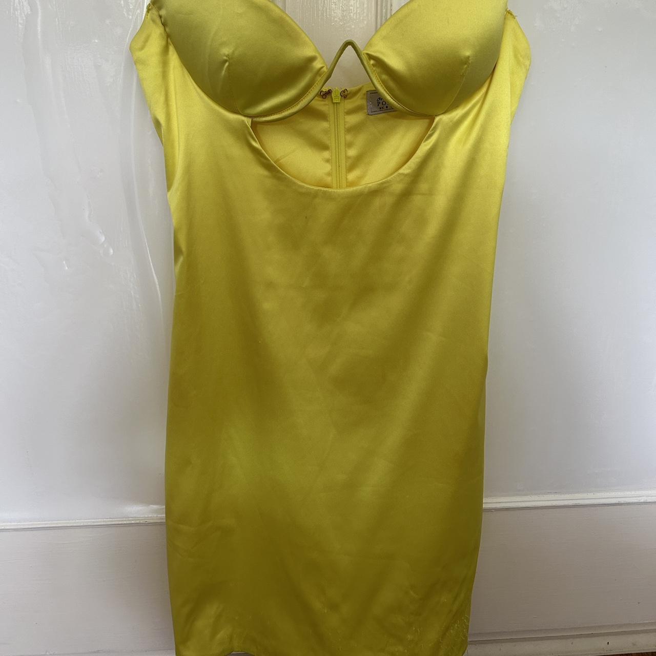 Open To Offers Bright Yellow Oh Polly Satin Depop 